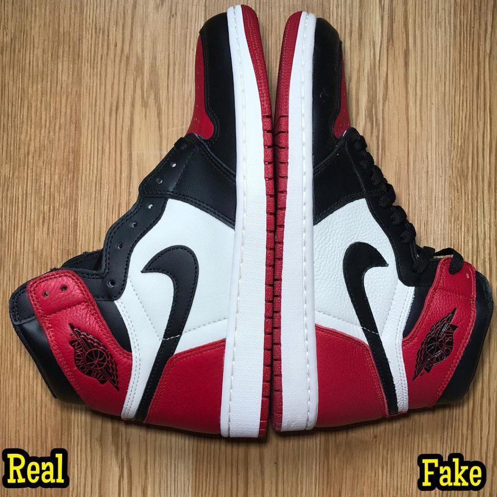 aj1 bred toe real fake 2